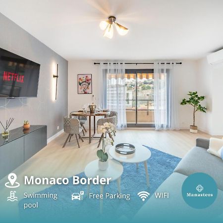 5Mn Monaco - Vue Mer - Parking - Piscine - Bb 博索莱伊 外观 照片