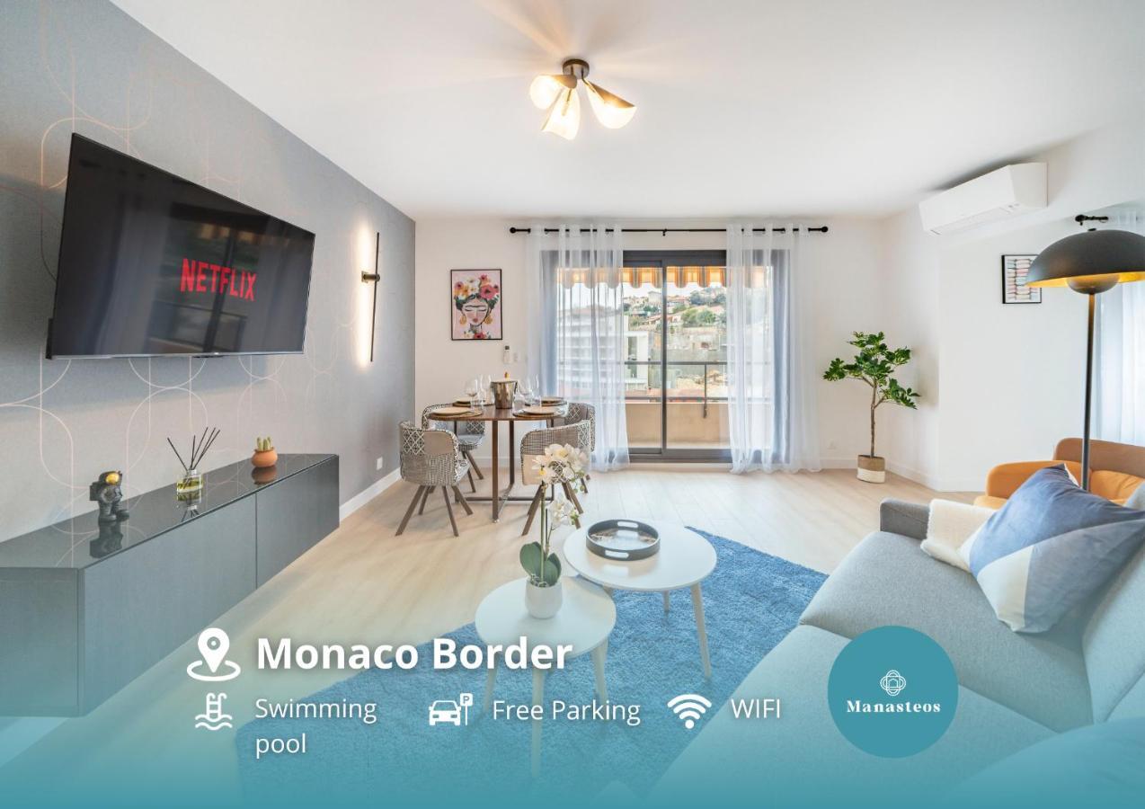 5Mn Monaco - Vue Mer - Parking - Piscine - Bb 博索莱伊 外观 照片